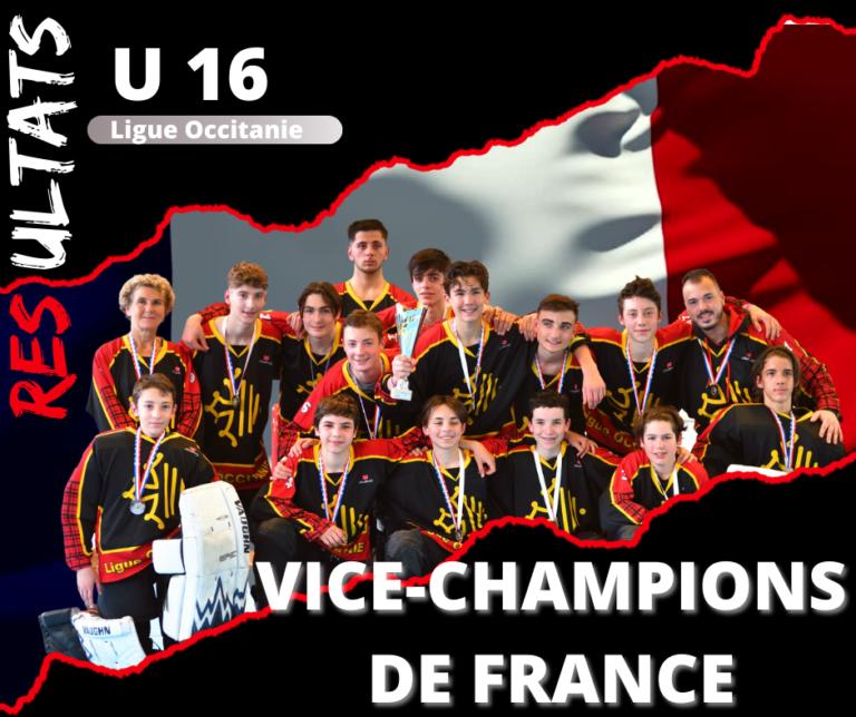 U16 Hocklines Toulouse vice-champions de France roller-hockey